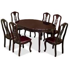 58in Rosewood French Dining Set With 6 Chairs Rosewood Dining Dining Set Furniture Decor