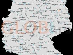 Lectii de geografie clasa a vi a. Harta Harta Germaniei Orase Si Sate