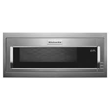 Offering over 140 kitchen product brands. Kitchenaid 900 Watt Built In Low Profile Microwave With Slim Trim Kit The Home Depot Canada