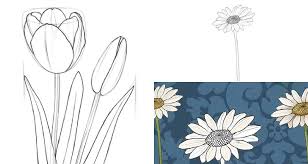 Insects like bees that pollinate flowers have a special vision. How To Draw Flowers Diy Thought