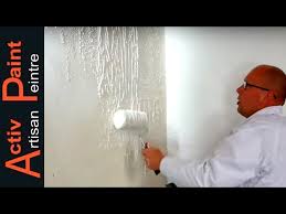 3 4 Comment Enduire Un Mur Au Rouleau Enduit De Lissage Youtube