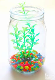 Diy Glass Mason Jar Aquarium Creative Craft Idea Mason Jar Diy Mason Jars Glass Mason Jars