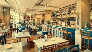 Greco Greek Restaurant By Dan Troim Tel Aviv Israel Hotels And Restaurants Greek Restaurants Greek Decor Restaurant Interior
