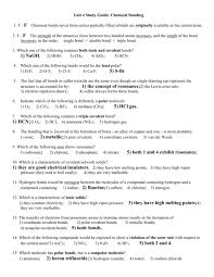 Covalent bonding typically occurs with nonmetallic you can determine if a covalent bond is polar or nonpolar based on an atom's electronegativity which is how strongly or weakly an atom tends to. Chemical Bonding Study Guide