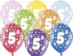 Bol Com Ballonnen 5 Jaar 6 Stuks 5e Verjaardag Versiering