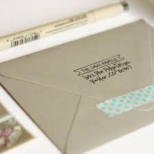Love The Use Of Washi Tape To Seal It Shut Custom Address Stamp Addressing Envelopes Paper Heart