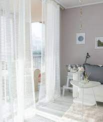 Pair Of White Net Curtains Voile Drapery Curtains Window Etsy Modern Sheer Curtains White Sheer Curtains Beige Sheer Curtains