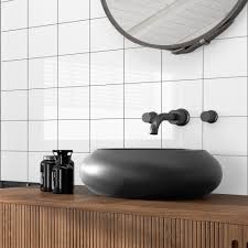 Here, a horizontal (ish) stripe will make a narrow bathroom feel wider. 5 Bathroom Tile Ideas For Small Bathrooms Victorian Plumbing