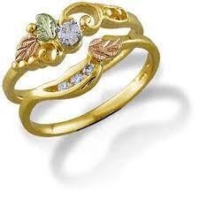 U Ladies Black Hills Gold Wedding Set With Engagement Ring Black Hills Gold Jewelry Black Hills Gold Wedding Rings Black Gold Jewelry