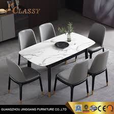 Concrete walls with picture hanging system. China Rectangular Marble Dining Table Modern Metal Dining Room Table China Dining Table Modern Furniture