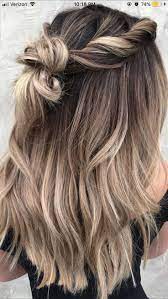 Pinterest Asha740 Asha740 Halboffen Pinterest Mittellange Haare Frisuren Einfach Haar Styling Haare