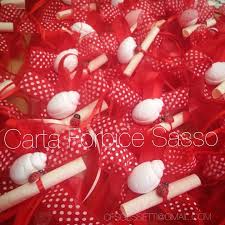 Sacchetti Rossi Per Una Laurea Con Pergamena E Doppia Coccinella Ad Maiora Red Bags For A Degree With Parchment An Bomboniere Sacchetti Rossi Laurea