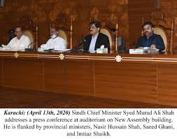 Minister saeed ghani told media in the press conference today: Cmhousesindh On Twitter Karachi April 13th 2020 Sindh Chief Minister Syed Murad Ali Shah Addresses A Press Conference At Auditorium On New Assembly Building He Is Flanked By Provincial Ministers Nasir Hussain