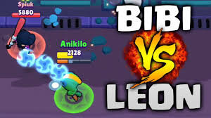His super trick is a smoke bomb that makes him invisible for a little while!. Bibi Vs Leon Nuevo Personaje Brawl Stars Nueva Actualizacion Ft Spiuk Youtube