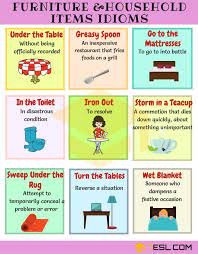 20 furniture and household items idioms in english 7esl idioms english idioms idioms and phrases