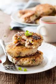 Mashed Potato Cakes With Cheese Bacon Recipetin Eats