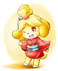 Isabelle In A Kimono Animal Crossing Fan Art Animal Crossing Leaf Animals