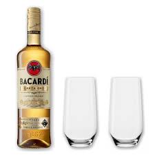 The secret behind its unique mellow character? Bacardi Gold 37 5 0 7l Mit 2 Stolzle Longdrink Glasern