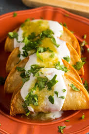 Crispy Tacos De Papa With Roasted Poblanos Recipe Mexican Food Recipes Authentic Mexican Food Recipes Food
