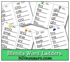Free Printable Blend Word Ladders Word Ladders Teaching