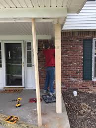 You need to use specific types of primers and stains. Casa Williams Updating Our Front Porch With 6 X6 Rough Cedar Posts