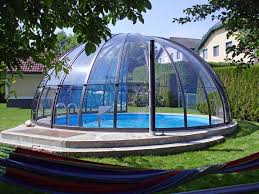 Retractable Swimming Pool Enclosure Circular High Line Ph05 Swimming Pool Enclosures Indoor Pool Design Indoor Swimming Pools