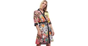 Maybe you would like to learn more about one of these? Versace Floralmania Silk Shirt Dress Lyst