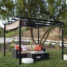Best Choice Products 10x10ft Patio Weather Resistant Pergola Shelter W Retractable Sun Shade Canopy Steel Frame Walmart Com Outdoor Pergola Patio Weather Pergola