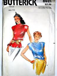 Misses Mandarin Or Peter Pan Collar Blouse By Stitchingbynumbers 7 65 Butterick Sewing Patterns Vintage Sewing Patterns Sewing Patterns
