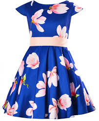 Unseren artikel haben wir aufgeteilt in die bereiche shoppingtipps für eure blaue hochzeit fotostory 3: Madchen Kleid Festlich Party Einschulung Hochzeit Blumenmadchen Blumen Blau Rosa Ebay