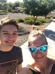 enjoying a mild day outside