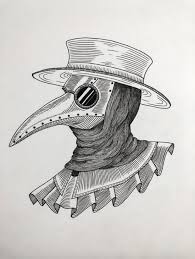 Inktober 2019 Day 8 Frail Vanessa Viegas Art Tattoo Plague Doctor Doctor Tattoo Art Sketches Art