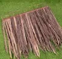 Fireproof Palapa Leaf Palm Straw Roof Plastic Artificial Synthetic Roofing  Thatch for Tiki Hut