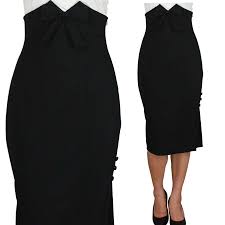Pinup Pencil Skirt Pinup Skirt Little Black Dress Rockabilly Skirt