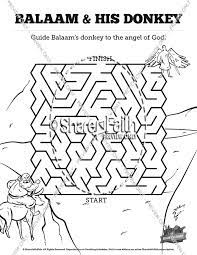Balaam could not see the angel but the donkey did. Numbers 22 Balaam S Donkey Bible Bookmarks Sharefaith Kids