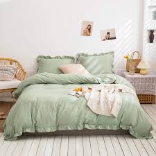 Maybe you would like to learn more about one of these? Amazon Com Merryword Sage Green Bedding Sea Green Ruffle Duvet Cover Set Ruffle Fringe Design Dark Green Ruffled Bedding Sets Twin 1 Duvet Cover 1 Pillow Sham Twin Sea Green Home Kitchen