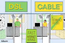 broadband internet speed comparison dsl vs cable