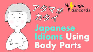 Tell what each idiom means in your own words. Japanese Idioms Using Body Parts Learn Japanese Nihongo Flashcards