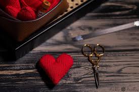 Materials needed red heart super saver: A Free Red Love Heart Knitting Pattern Step By Step Written Instructions