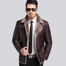 Http Fashiongarments Biz Products Russian Winter Leather Jacket Men Thickening Warm Windbreak Outwear M Sheepskin Coat Mens Leather Jacket Leather Jacket Men