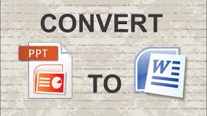 Mar 23, 2021 · export to powerpoint presentation right from word for the web. Convert Powerpoint To Word Youtube