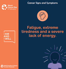 They are usually caused by the effect of a cancer on the part of the body where it is growing, although the disease can cause more general symptoms such as weight loss or tiredness. Cancer Signs Symptoms Fatigue Health Promotion And Disease Prevention Directorate Facebook