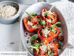 Recette Poivrons Farcis Aubergine Mozzarella Et Pignons Ingredients 4 Personnes 4 Petits Poivrons Rouge Poivrons Farcis Recette Poivron Farci Mozzarella
