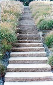 Limestone Stone Step Staircase In A New Jersey Landscape Landscape Steps Garden Stairs Landscape Design
