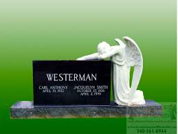 Headstone with angel statue in churchyard at besthorpe, norfolk, england, united kingdom. Angel Monuments Angel Headstones Angel Memorials Gravestones And Memorials Quality Memorial Products And Cemetery Memorials