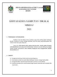 * dari segi istilah bermaksud nabi muhammad. Kertas Kerja Israk Mikraj 2021 4 Copy