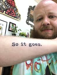 Slaughterhouse V tattoo by Chris Chavers at Red Rabbit studio in Asheville,  NC : r/tattoos