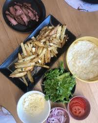 The road to loving my thermo mixer | www.facebook.com/theroadtolovingmythermomix | www.trtlmt.com.au Halfbakedharvest Soy Marinated Flank Steak With Feta Fries Alongside Trtlmt Wraps Easy Saturday Night Dinner Marinated Flank Steak Healthy Recipes Dinner
