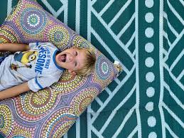 Happy As Larry Our High Tide Mat Adding Comfort While Outdoors Recycledmats Australia Outdoormat Outdoorpicnic Green And Grey Outdoor Mat Recycled Mats