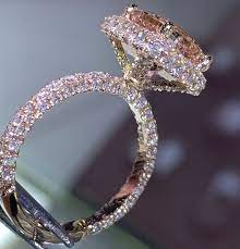 3d Band With 2d Halo Diamond V Big Wedding Rings Future Engagement Rings Cute Engagement Rings